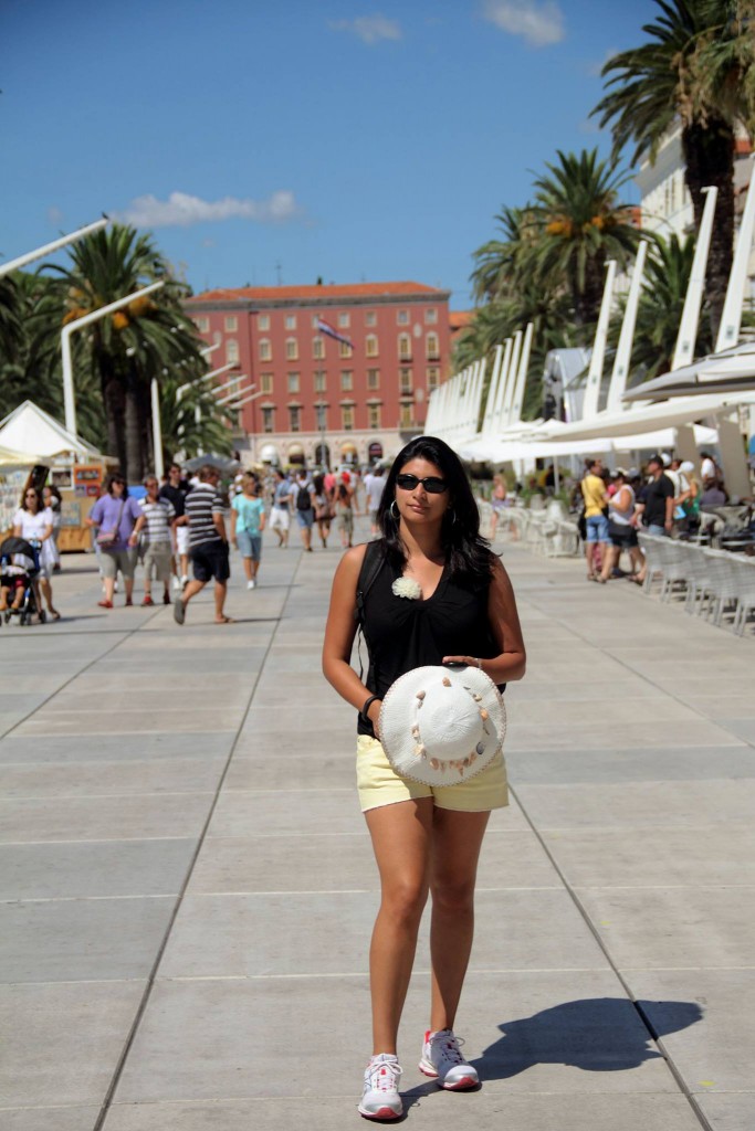 At the port town of Split