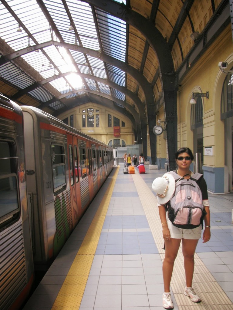 At the train station in Athens