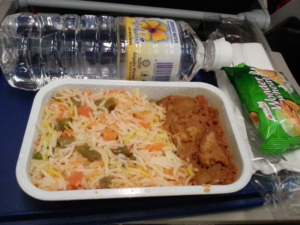 Malindo Air: Vegetarian meal