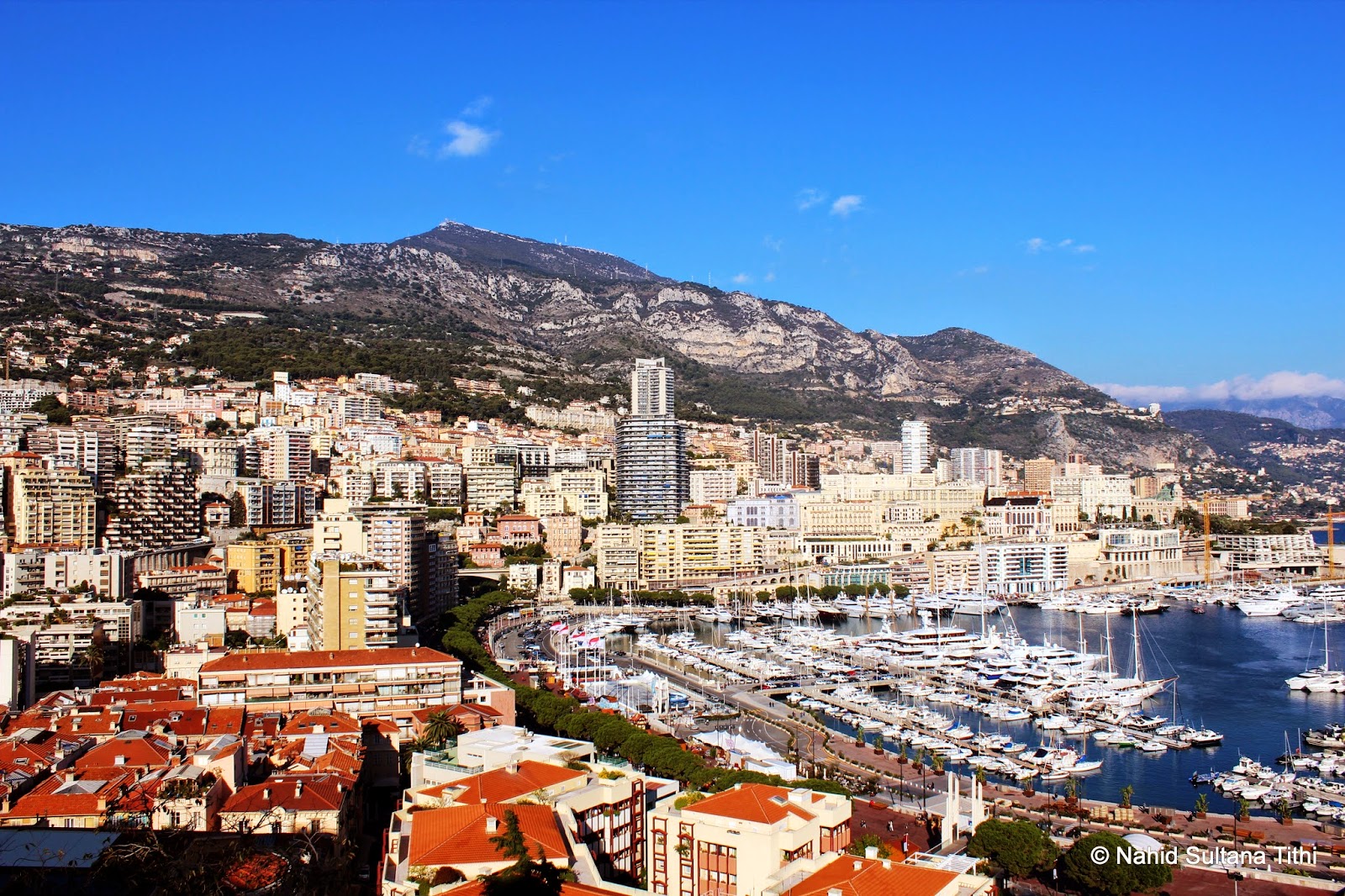 Monaco - Looking over serene Mediterranean
