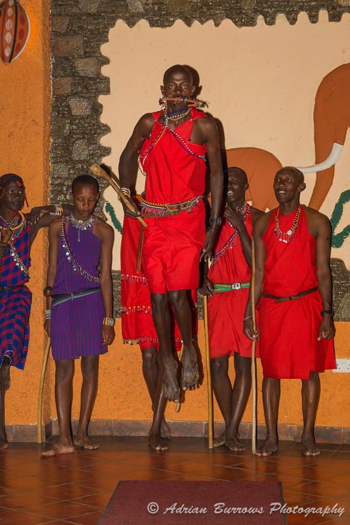 Maasais doing the 'Jumping Dance'