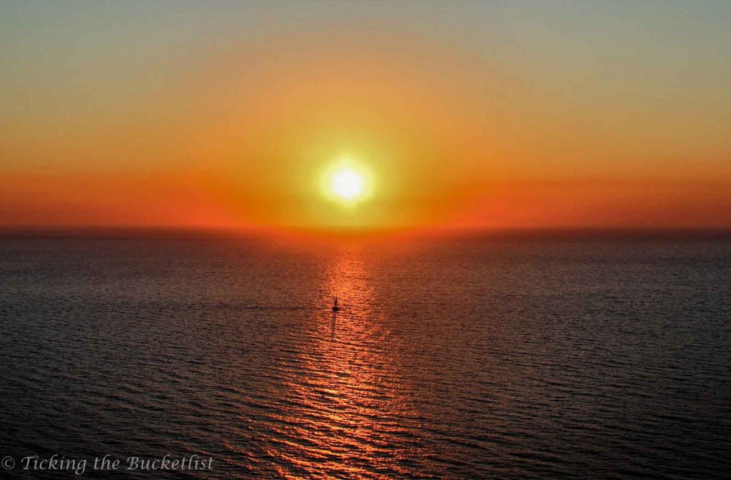 Sunset at Amoudi Bay, Santorini (Greece)